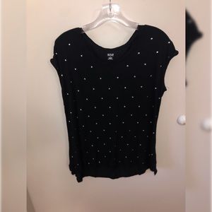 Sparkly Black Muscle Tee